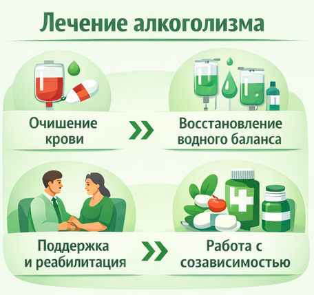 лечение алкоголизма в Камышине этапы